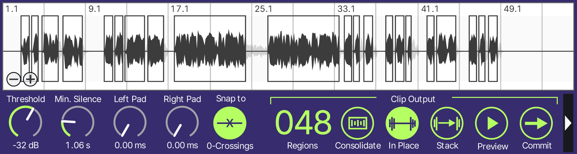 Concentrate — Strip Silence Plugin for Ableton Live