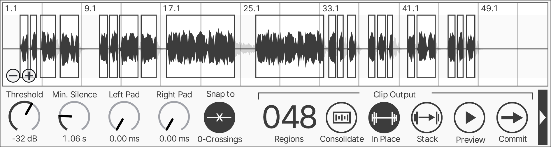 Concentrate — Strip Silence Plugin for Ableton Live
