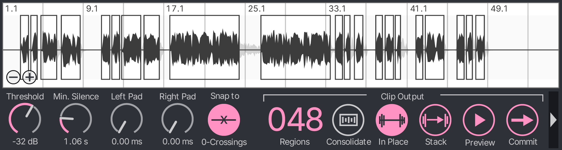 Concentrate — Strip Silence Plugin for Ableton Live
