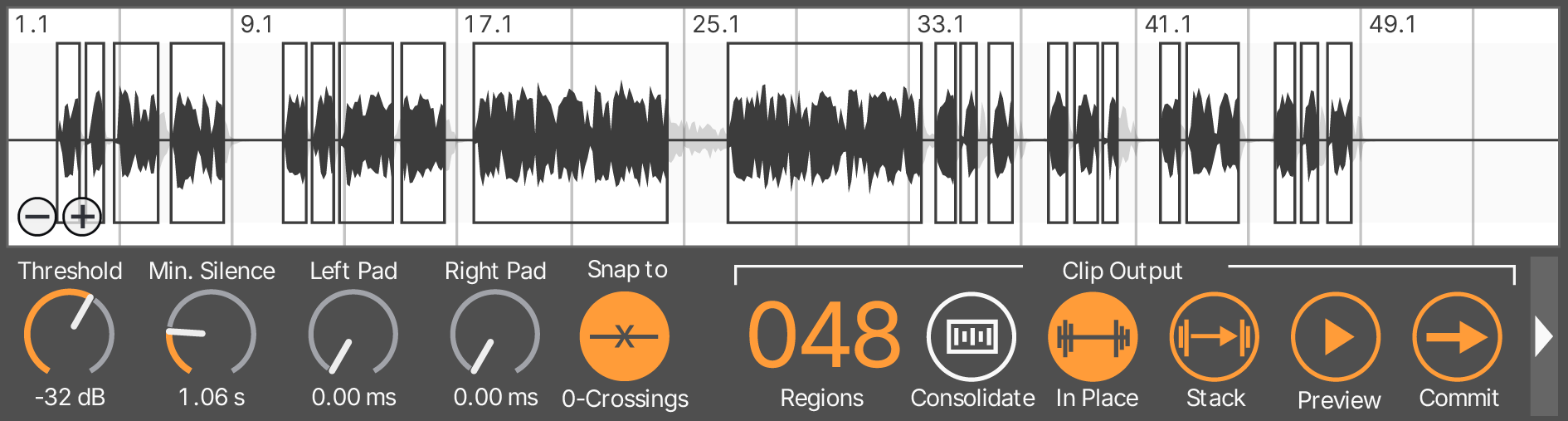 Concentrate — Strip Silence Plugin for Ableton Live